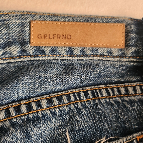 GRLFRND Helena Button Front High-Rise Straight Crop Leg Jeans - Picture 8 of 14